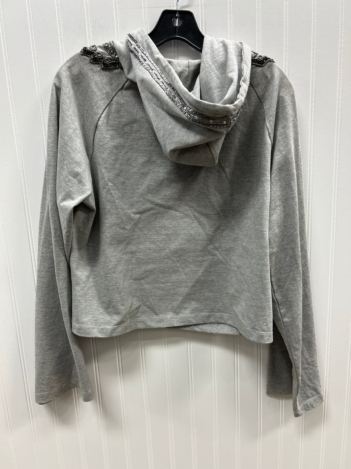 Sweatshirt Hoodie By Clothes Mentor In Grey, Size:M