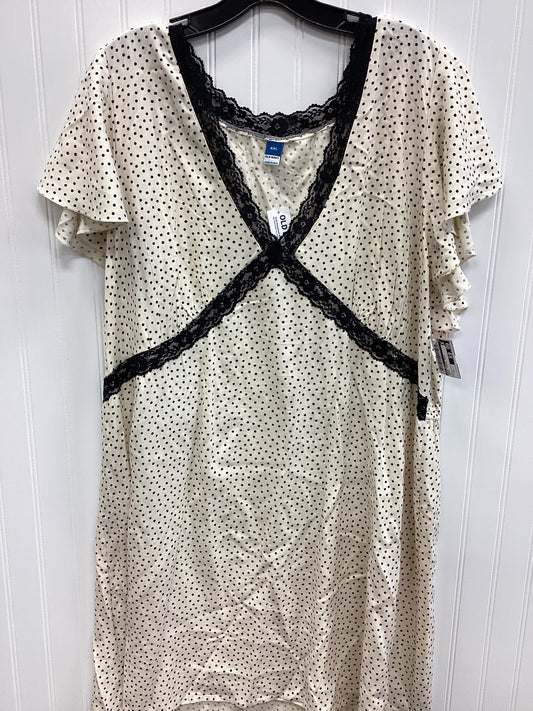 Dress Casual Midi By Old Navy In Cream, Size:1X