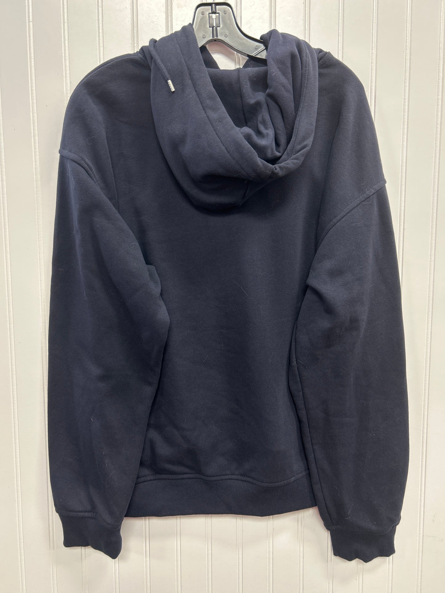Sweatshirt Hoodie By H&M In Navy, Size:L