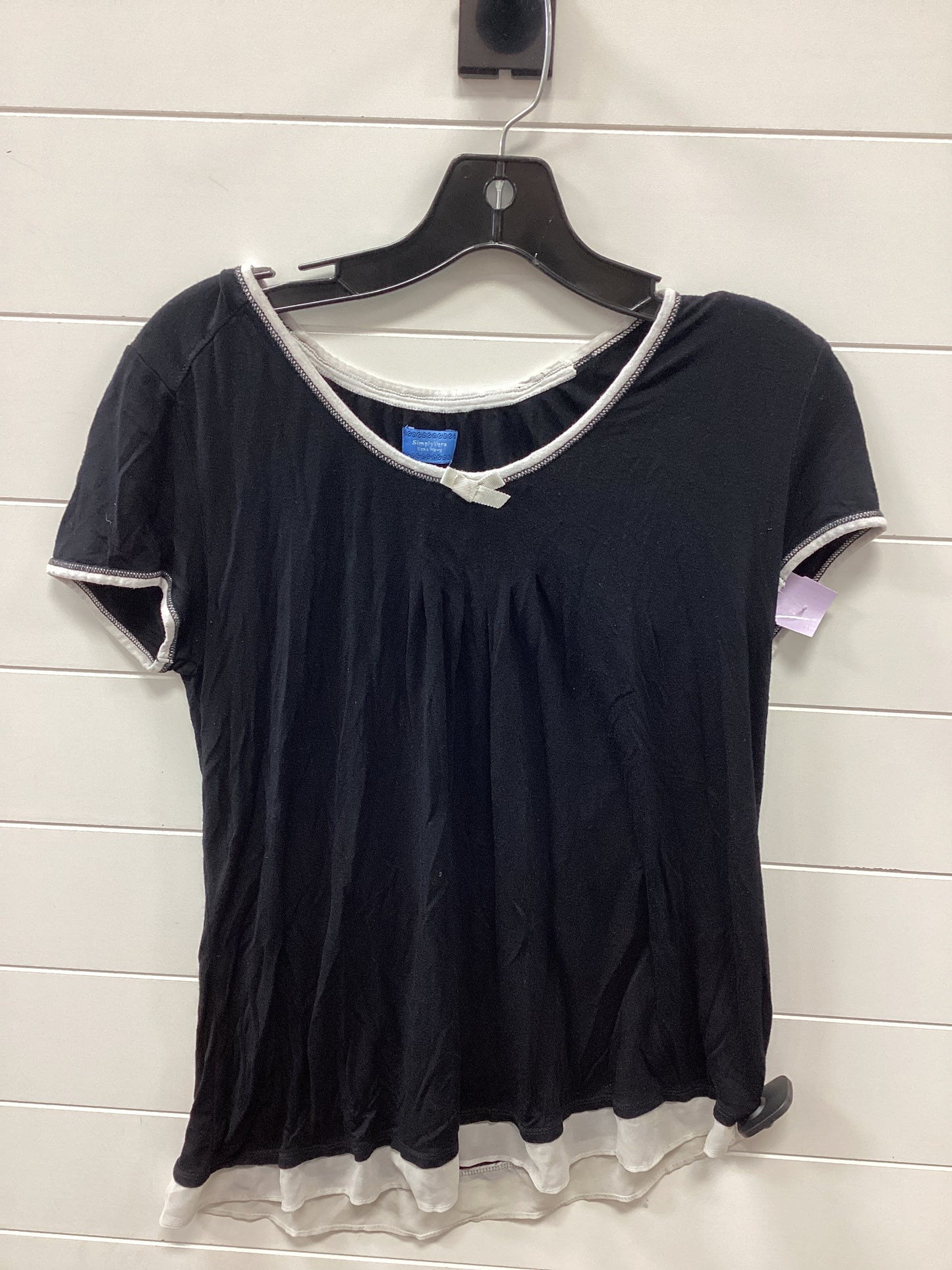 Tank Top By Simply Vera In Black, Size:M
