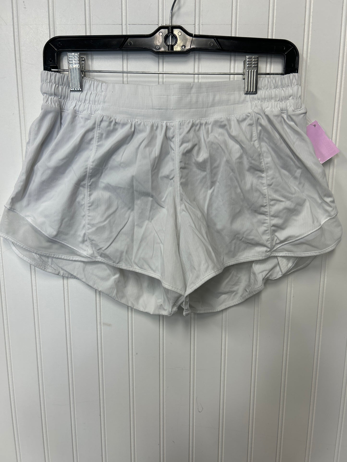 Athletic Shorts By Lululemon In White, Size:12