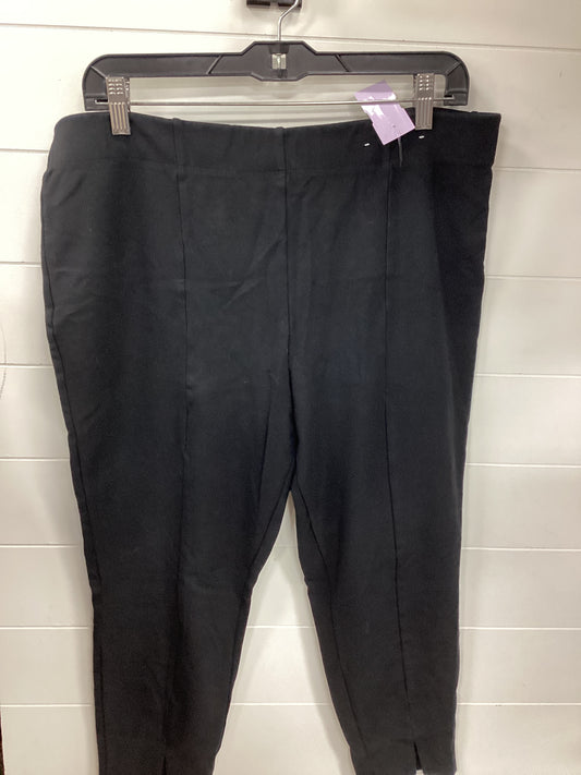 Capris By Stylus In Black, Size:1X