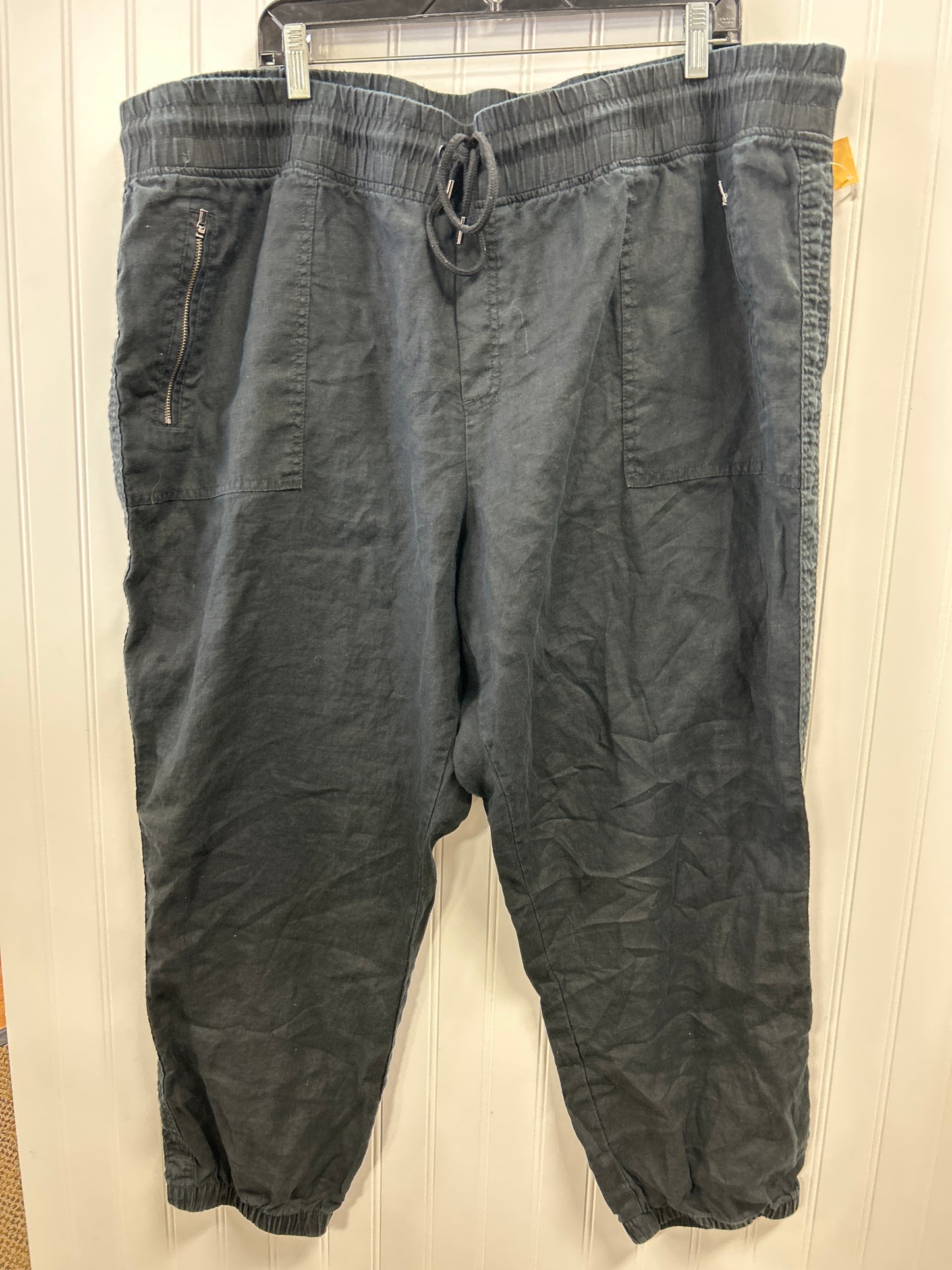 Pants Linen By Athleta In Black, Size:24