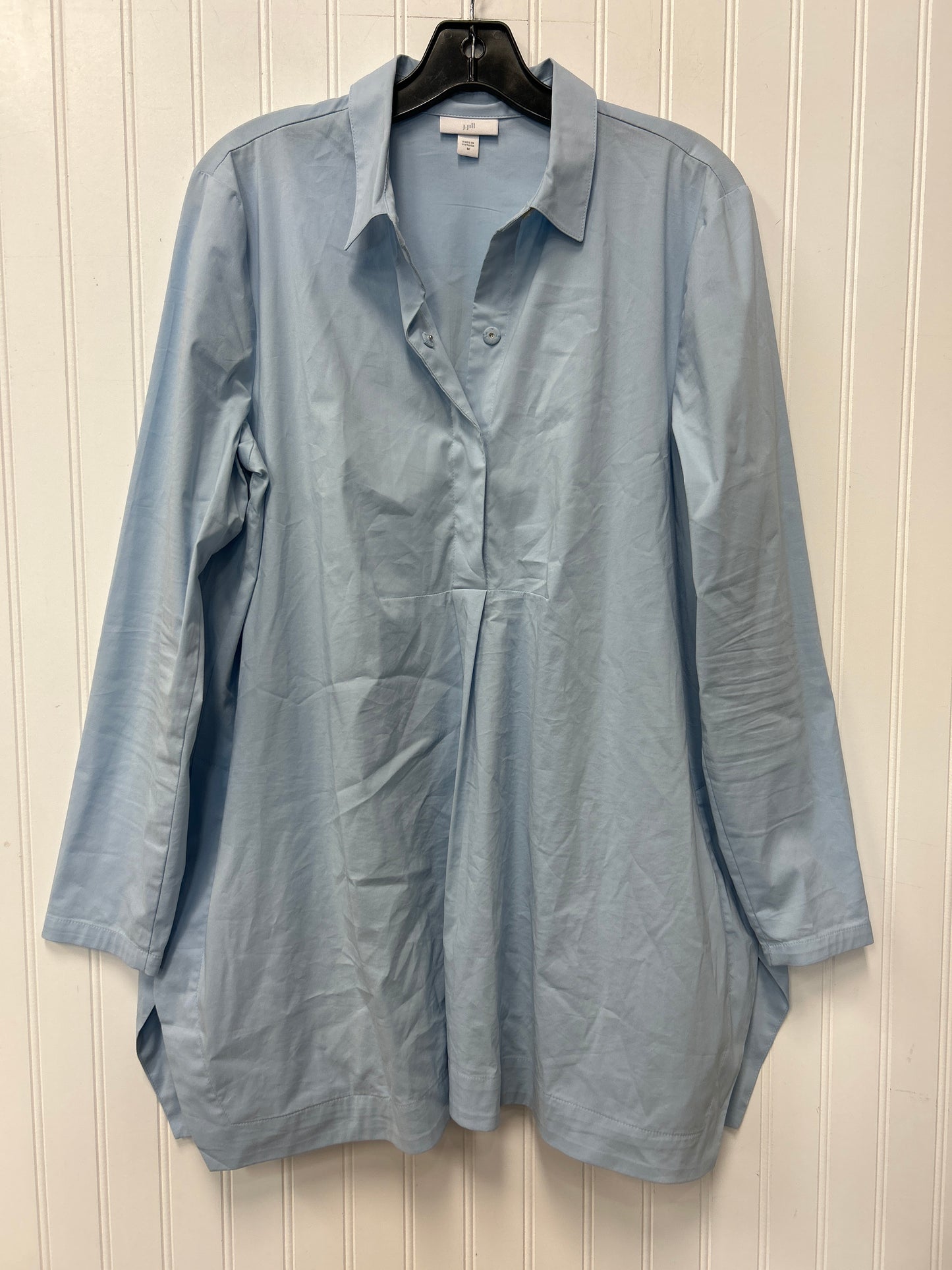 Blouse Ls By J. Jill In Blue, Size:M