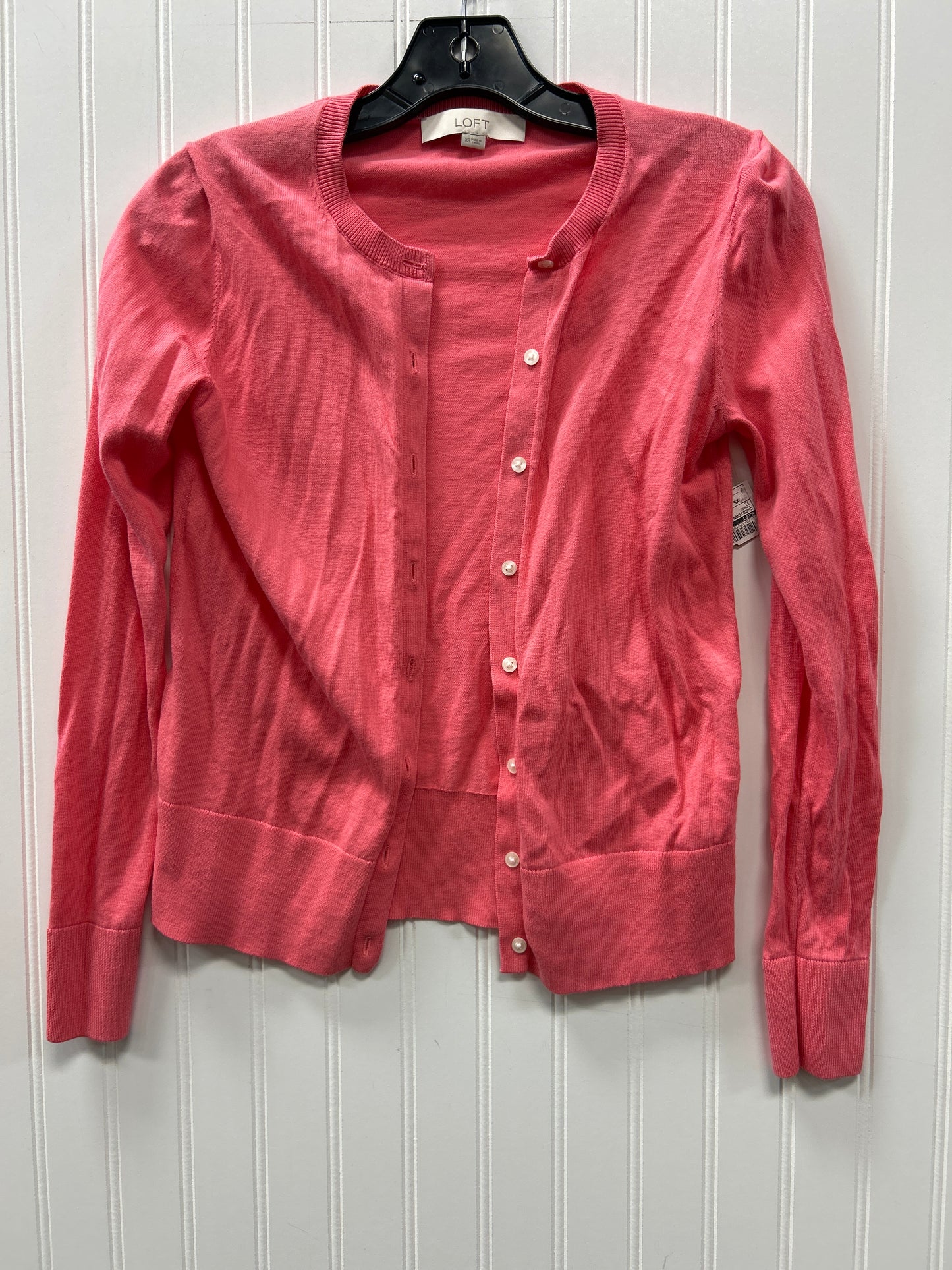 Cardigan By Loft In Coral, Size:Xs