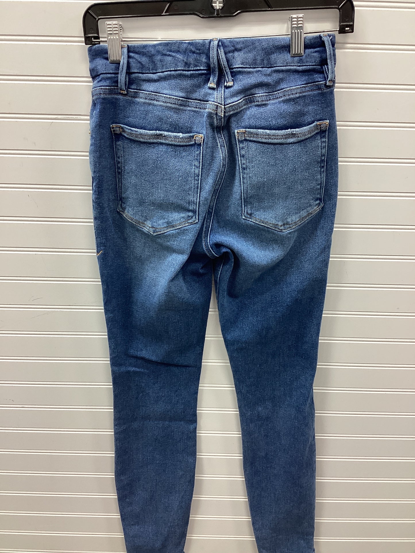Jeans Skinny By Good American In Blue Denim, Size:6