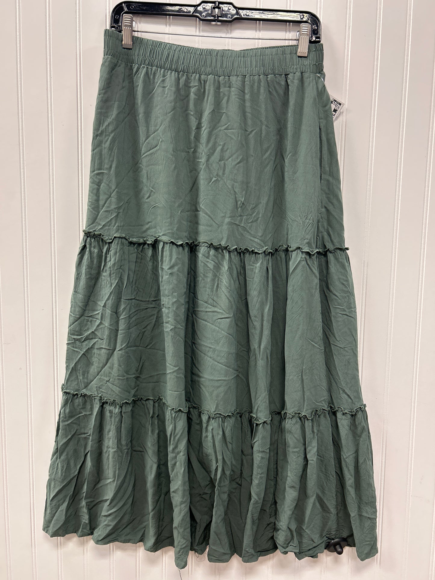 Skirt Maxi By Clothes Mentor In Green, Size:L