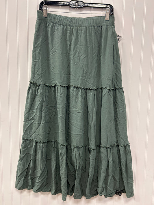 Skirt Maxi By Clothes Mentor In Green, Size:L