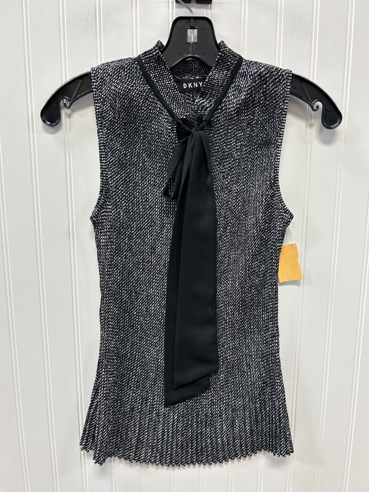 Blouse Sleeveless By Dkny In Black, Size:S