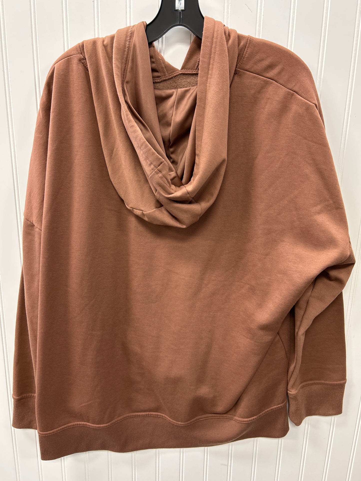 Sweatshirt Hoodie By Athletic Works In Brown, Size:2X