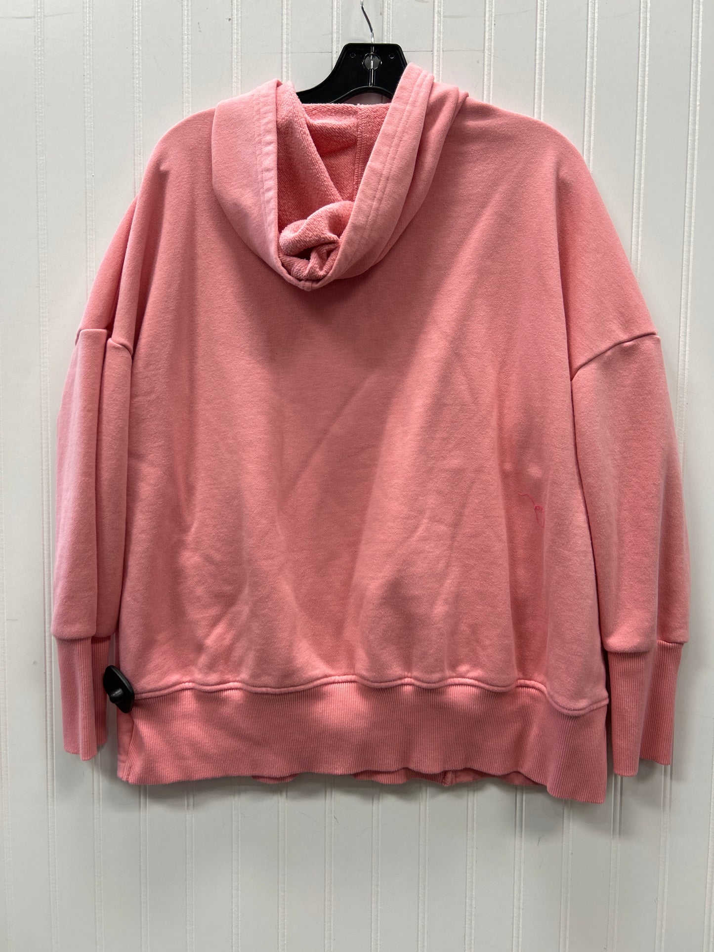 Sweatshirt Hoodie By Zenana In Pink, Size:L