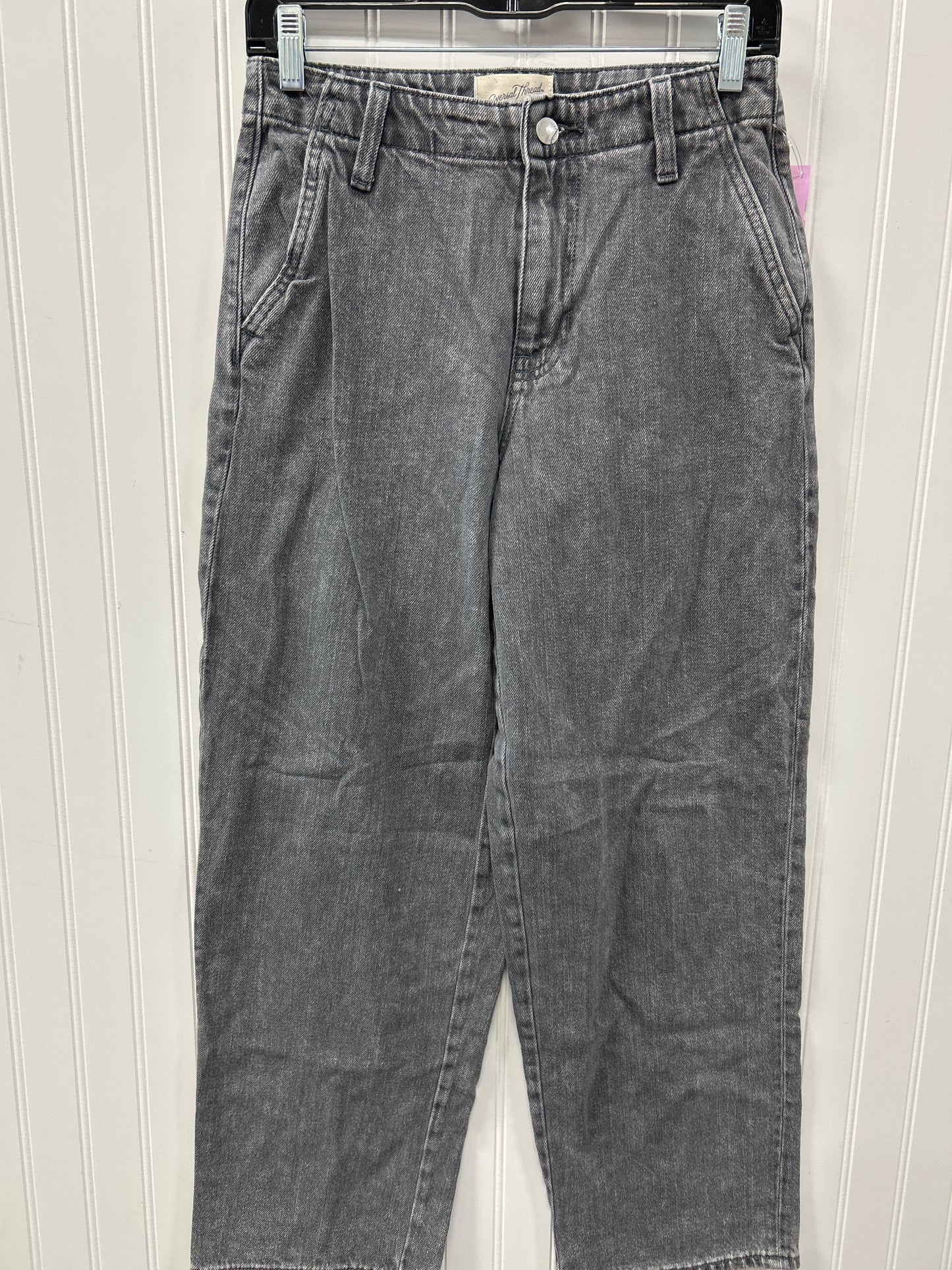 Jeans Straight By Universal Thread In Grey Denim, Size:0