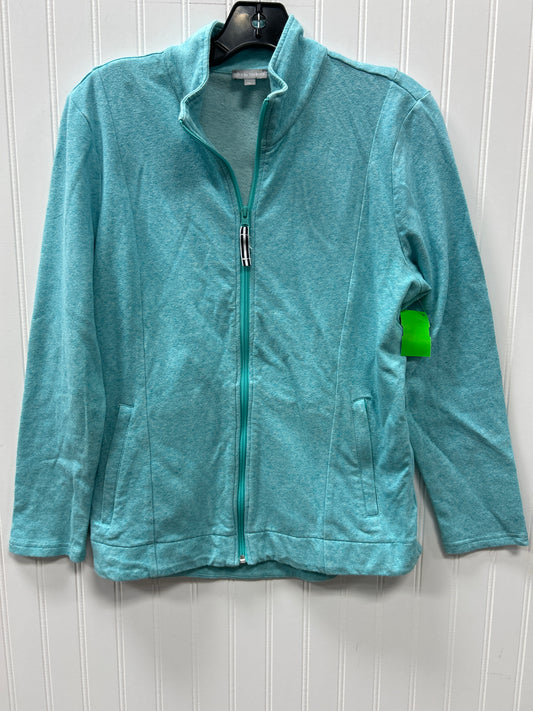 Athletic Jacket By Talbots In Blue, Size:Mp