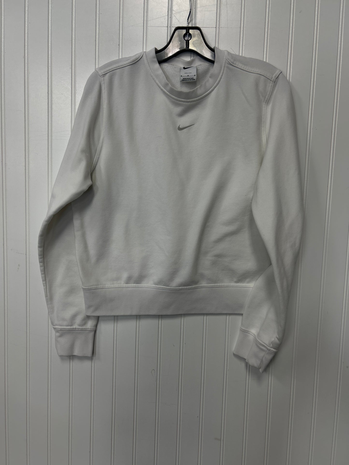 Athletic Sweatshirt Crewneck By Nike Apparel In White, Size:M