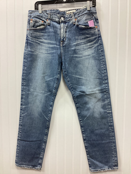 Jeans Straight By Adriano Goldschmied In Blue Denim, Size:6