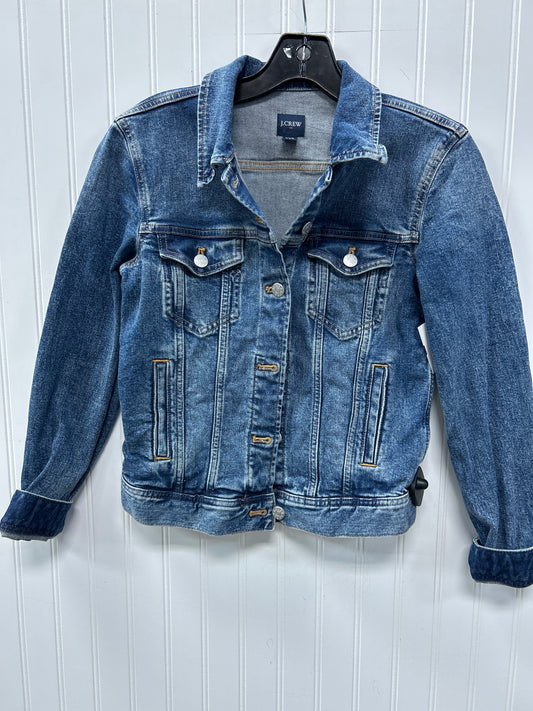 Jacket Denim By J. Crew In Blue Denim, Size:Xxs