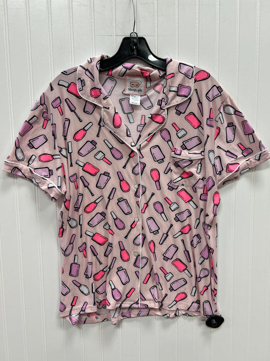 Pajamas 2Pc By Clothes Mentor In Pink, Size:L