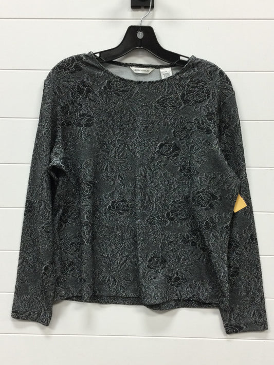 Top Ls By Laura Ashley In Grey, Size:M