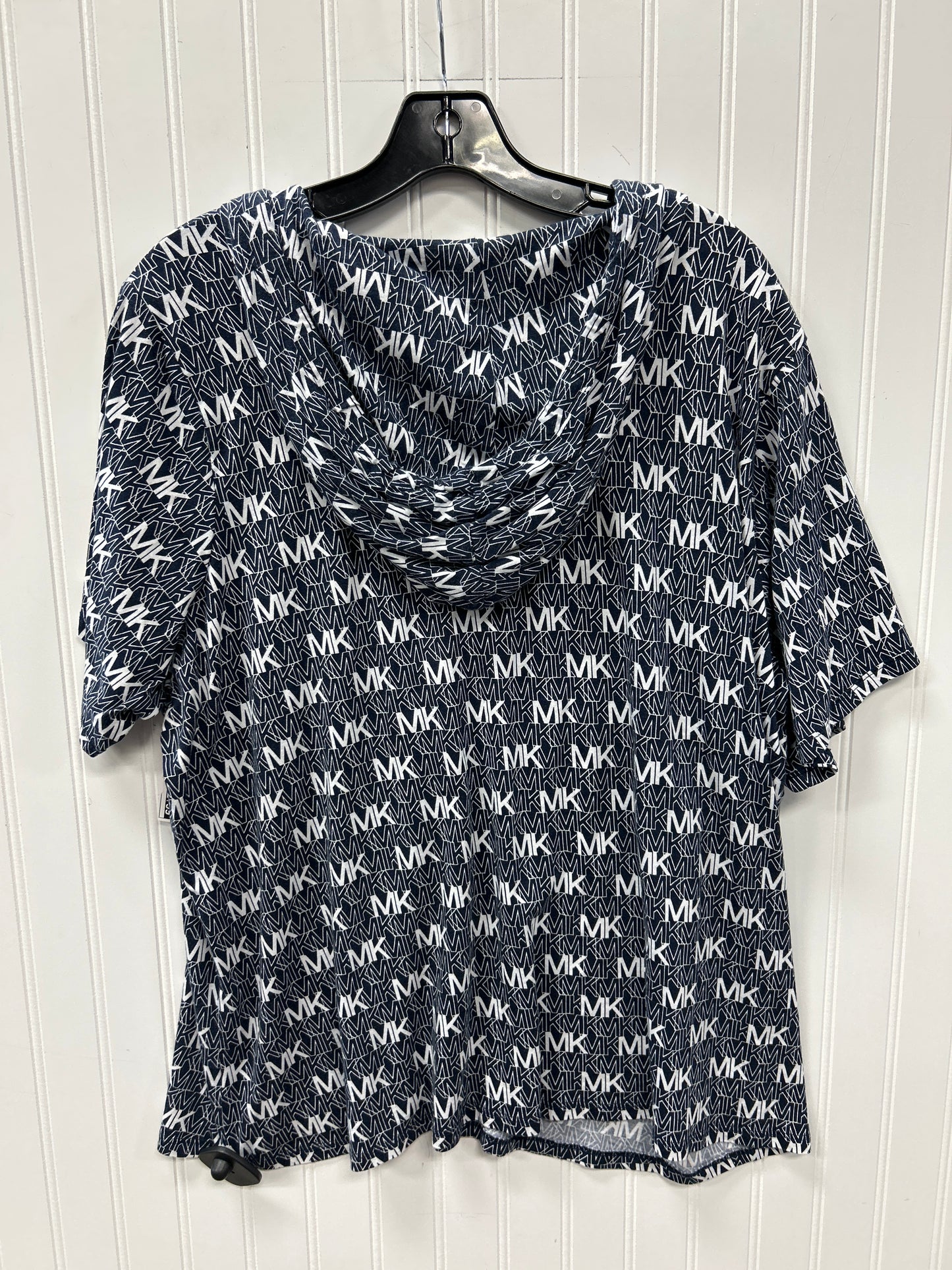Top Ss By Michael By Michael Kors In Blue, Size:2X
