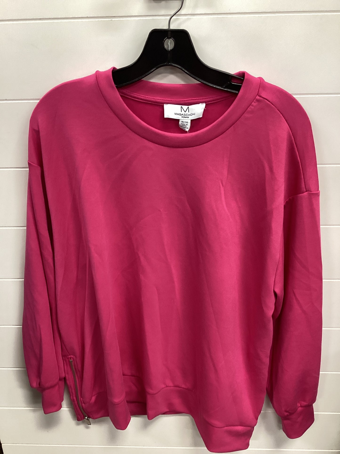 Top Ls By Magaschoni In Pink, Size:1X