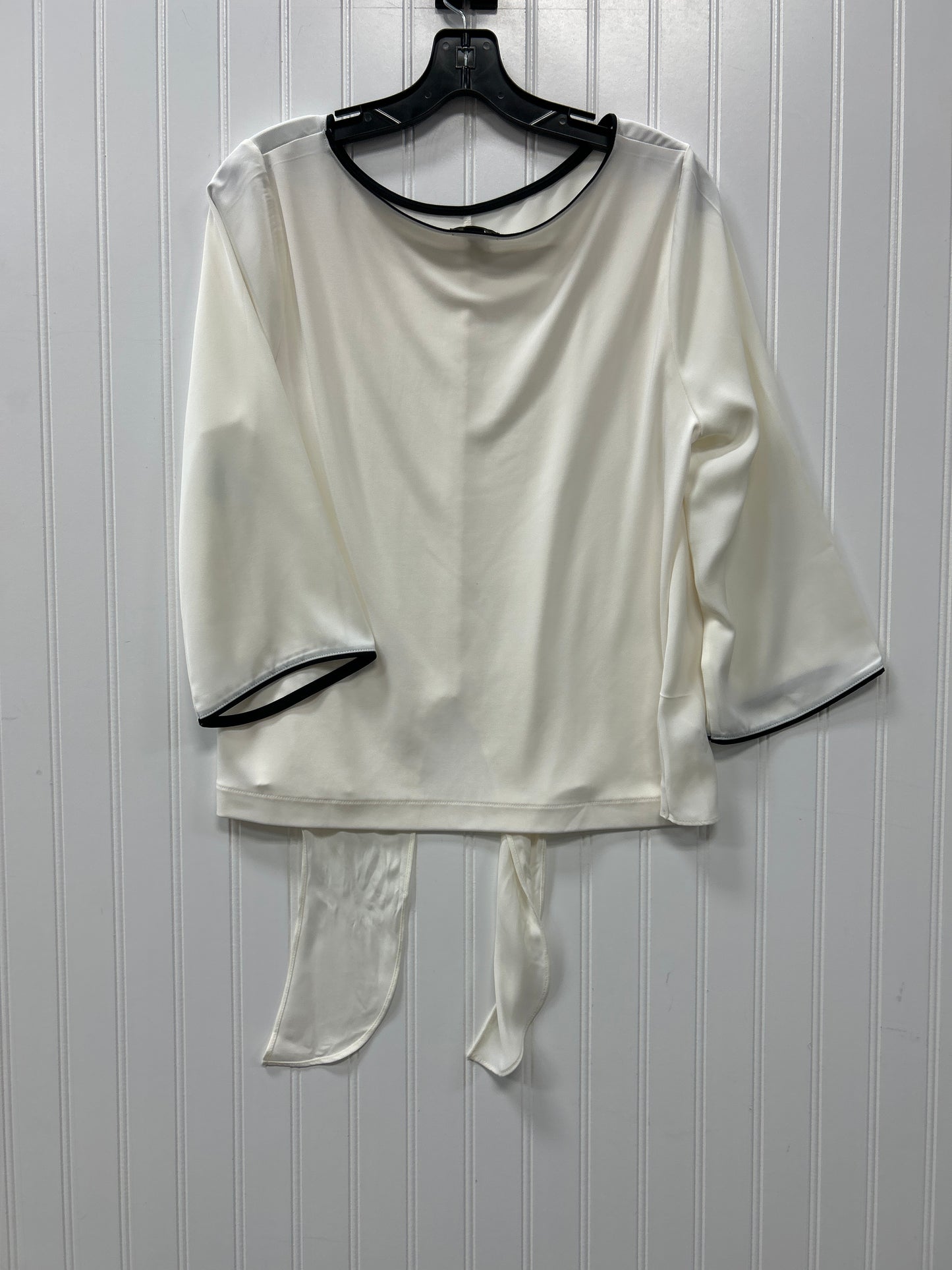 Top Ls By Ann Taylor In White, Size:M