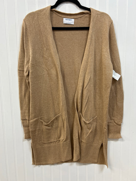 Sweater Cardigan By Old Navy In Tan, Size:L