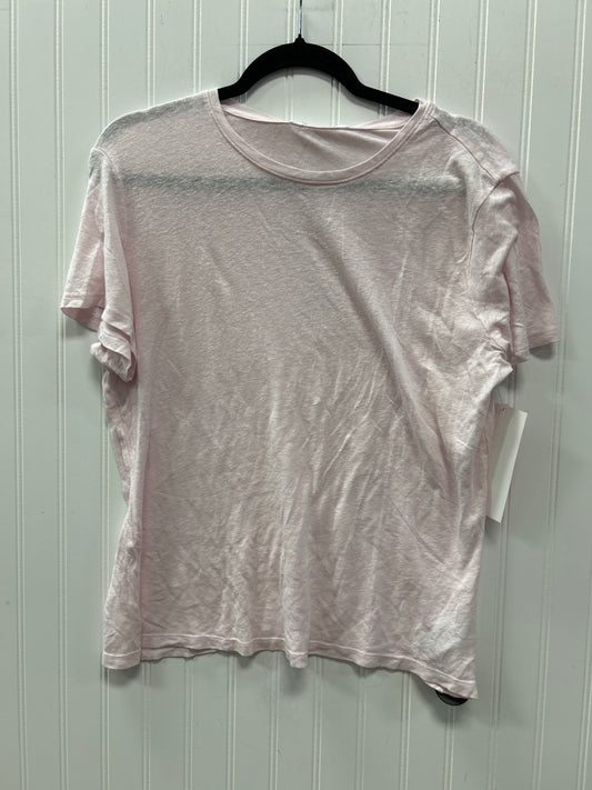 Athletic Top Ss By Athleta In Pink, Size:L