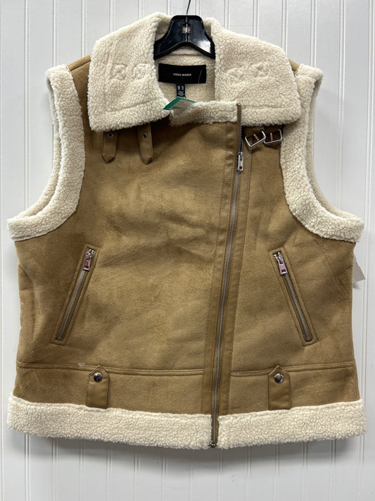 Vest Faux Fur & Sherpa By Vero Moda In Tan, Size:Xl NWT