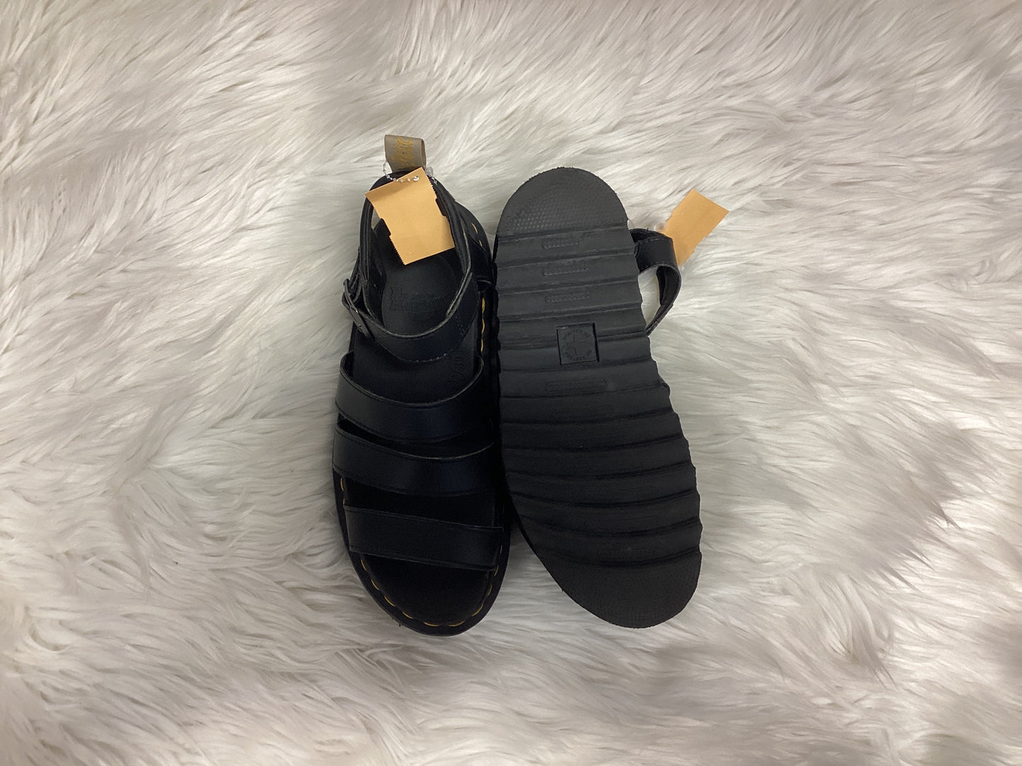 Sandals Flats By Dr Martens In Black, Size:10