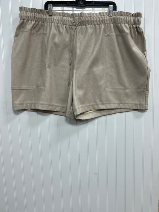 Shorts By Avec Les Filles In Tan, Size:22