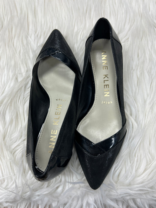 Sandals Heels Block By Anne Klein In Black, Size:7.5