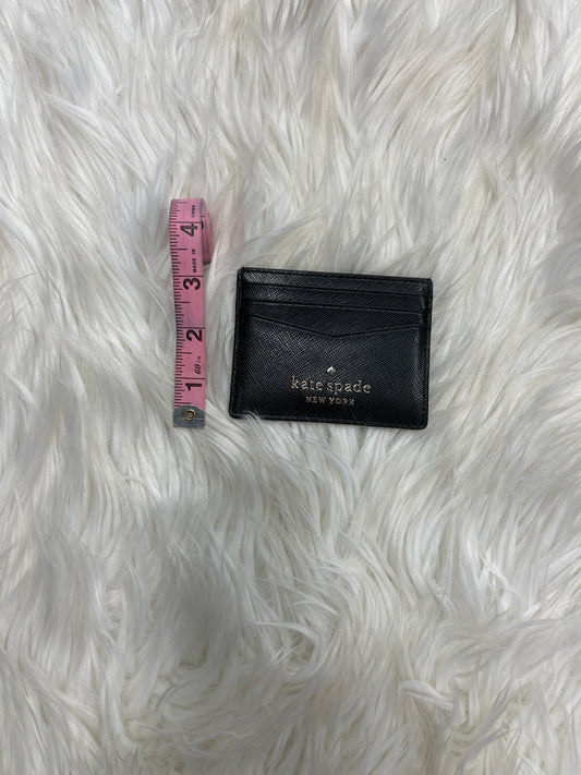 Id/Card Holder Designer By Kate Spade In Black