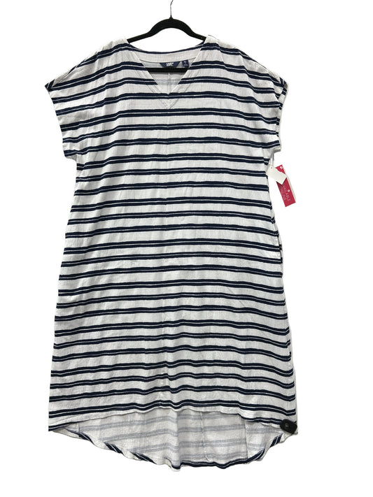 Dress Casual Maxi By Lands End In Black & White, Size:Xl
