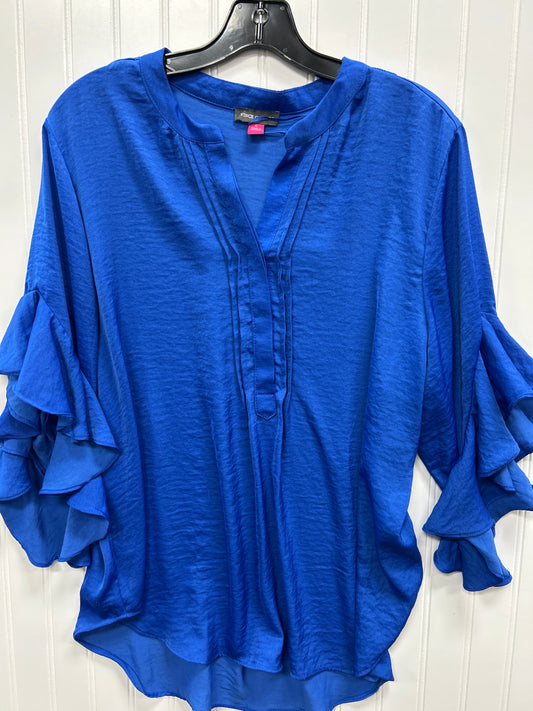 Top Ls By Vince Camuto In Blue, Size:L