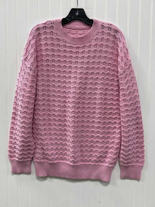 Sweater By Clothes Mentor In Pink, Size:M