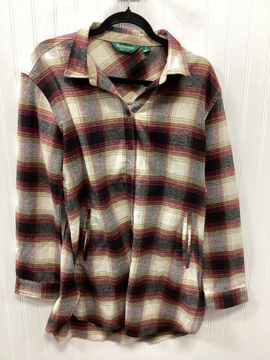 Tunic Ls By Cmc In Plaid Pattern, Size:L