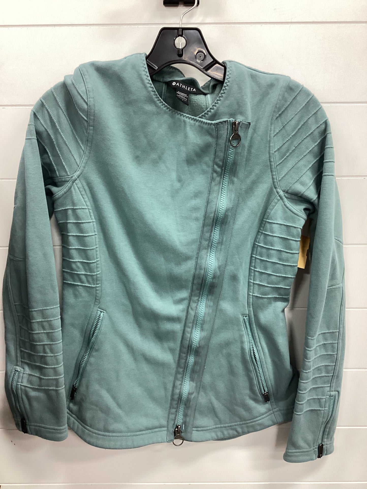 Athletic Jacket By Athleta In Green, Size:S