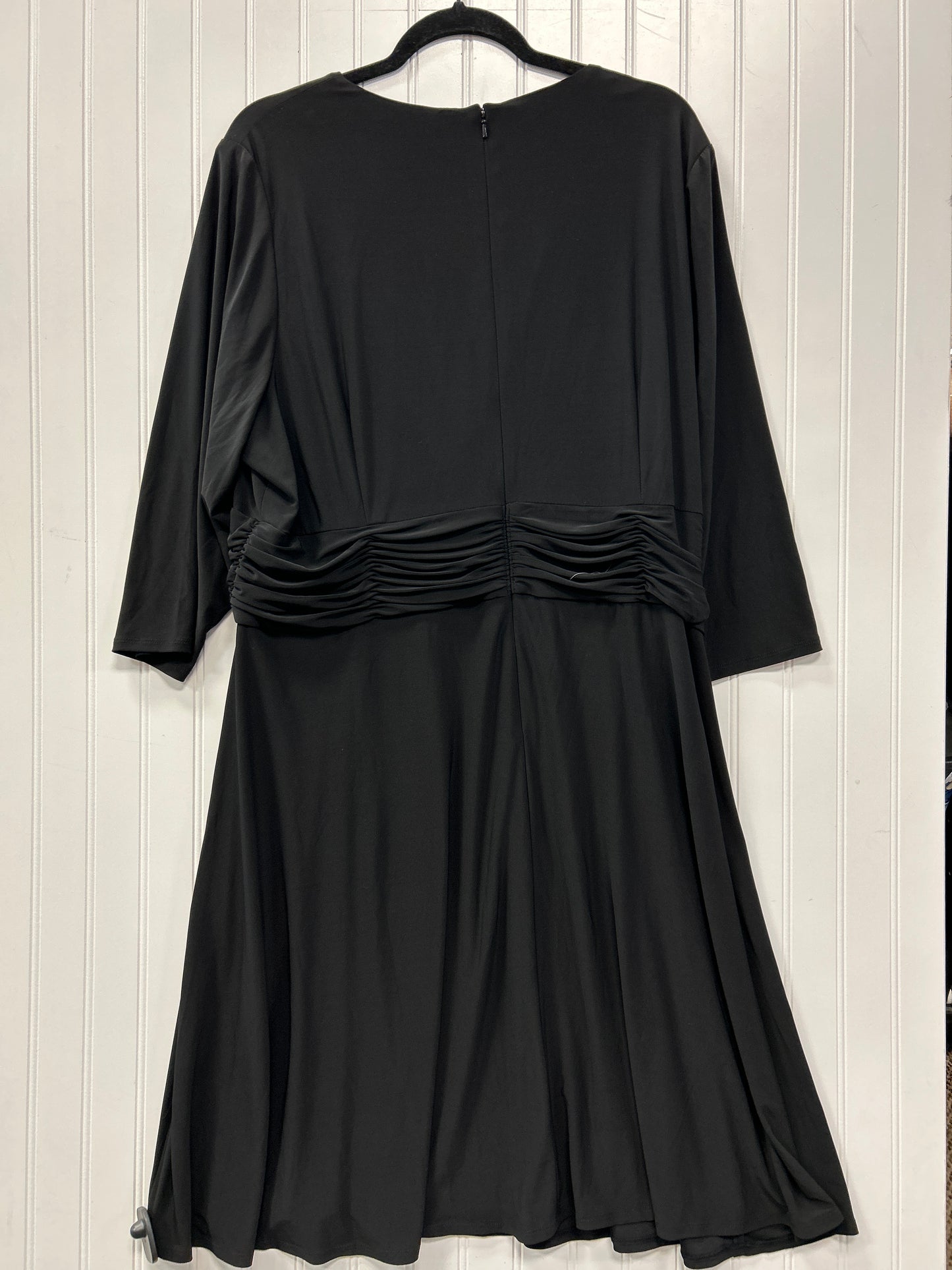 Dress Work By Cj Banks In Black, Size:1X