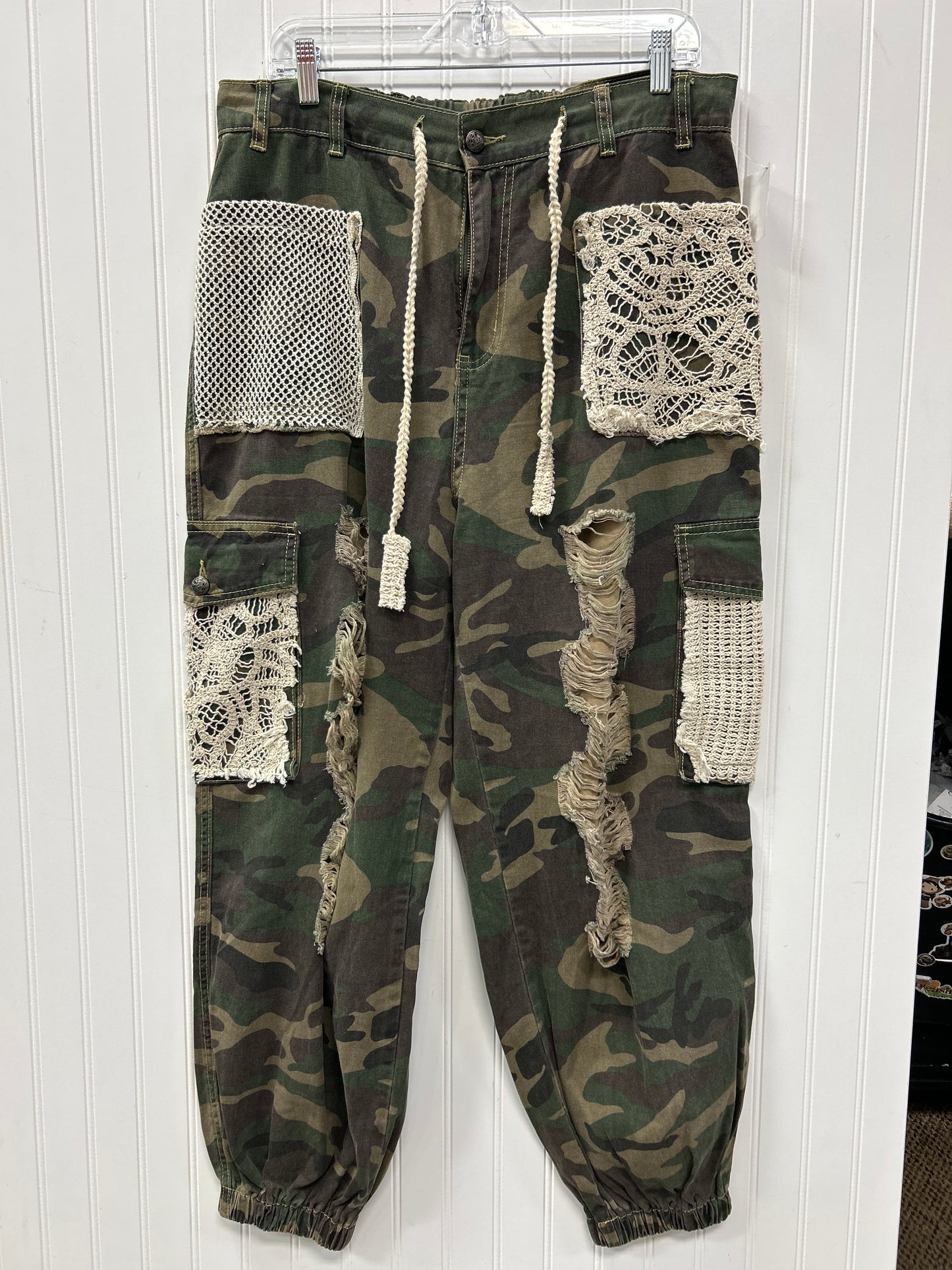 Pants Joggers By Pol In Camouflage Print, Size:L
