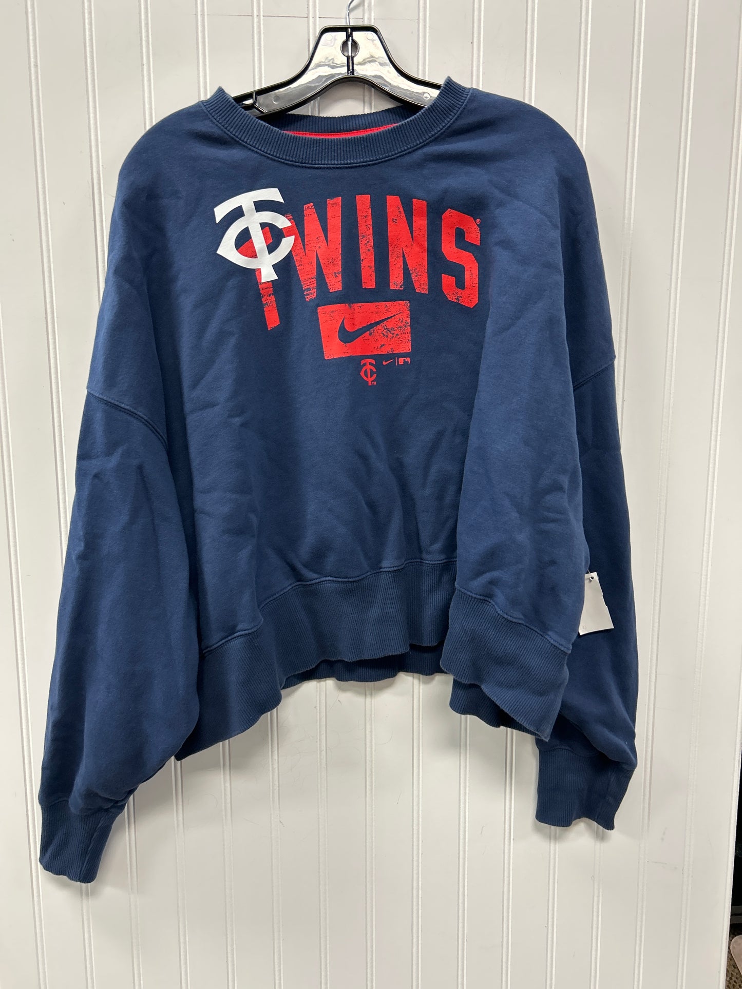 Sweatshirt Crewneck By Nike Apparel In Navy, Size:L