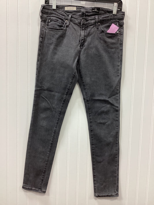 Jeans Skinny By Adriano Goldschmied In Black Denim, Size:6