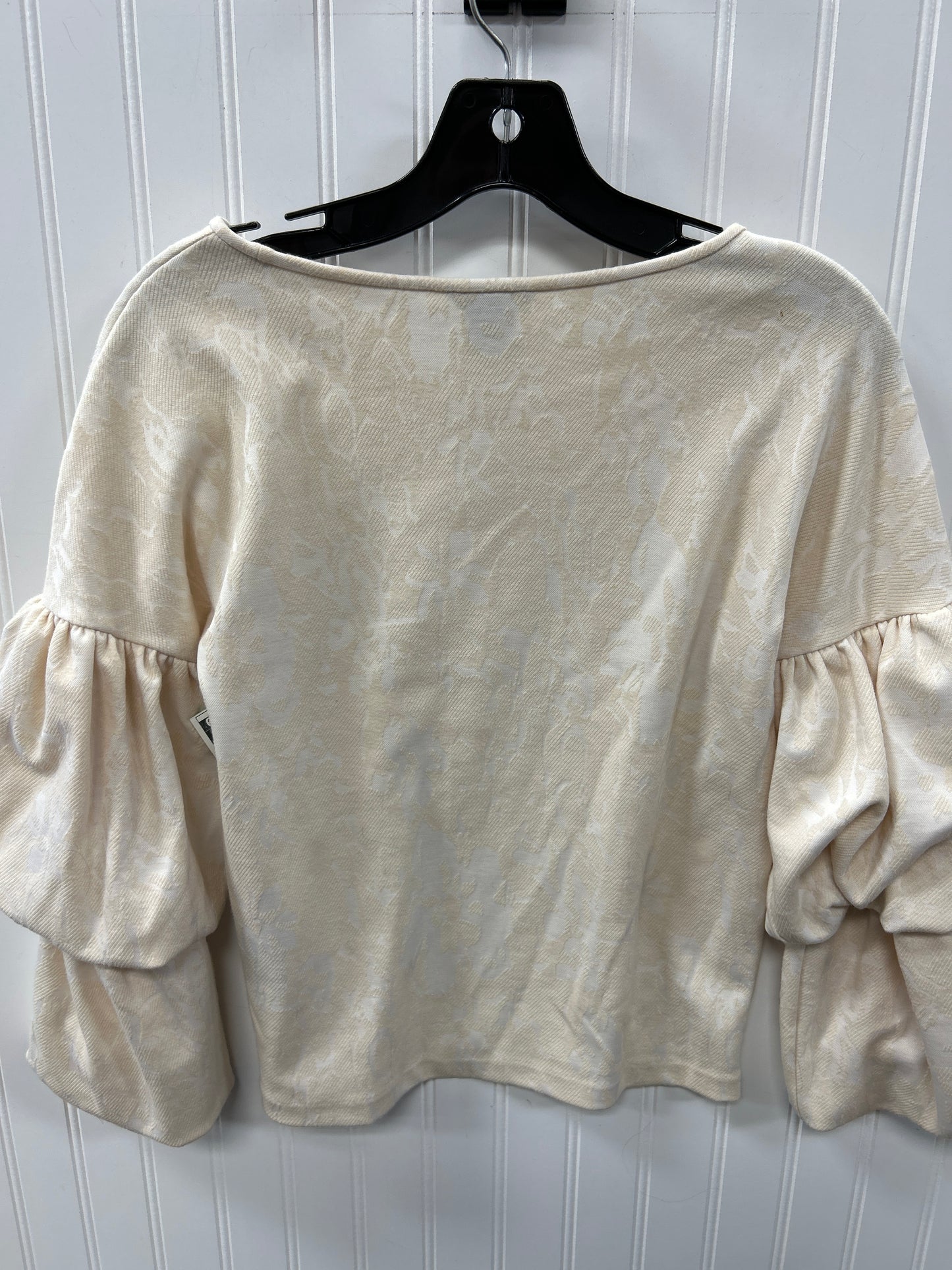 Top Ls By Club Monaco In Cream, Size:Xs
