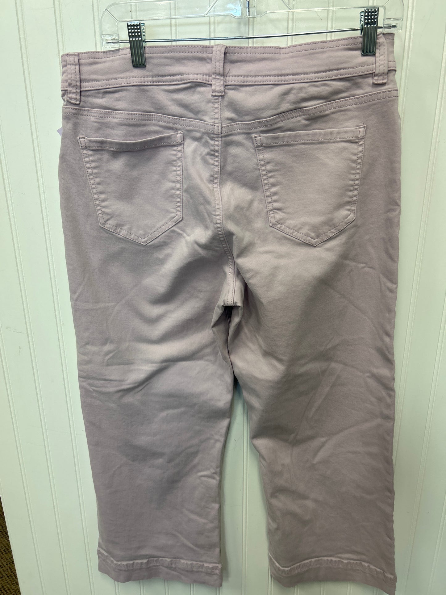 Jeans Cropped By Buffalo David Bitton In Purple Denim, Size:12