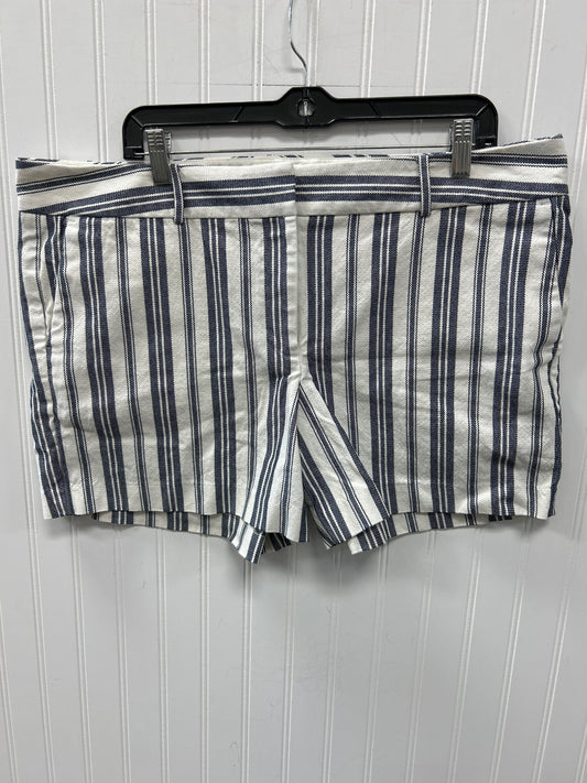 Shorts By Ann Taylor In Blue & White, Size:16
