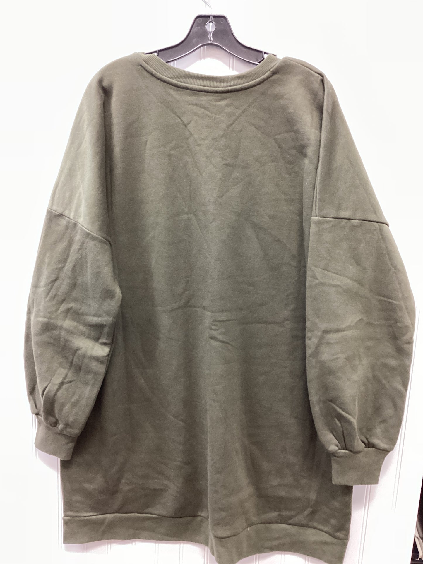 Dress Sweater By Zenana Outfitters In Green, Size:1X