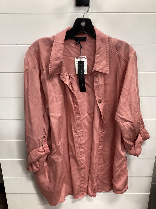 Top Ls By Jane And Delancey In Pink, Size:2X