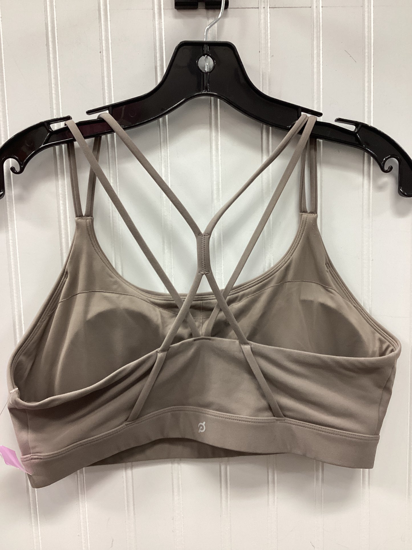 Athletic Bra By Peloton In Taupe, Size:L