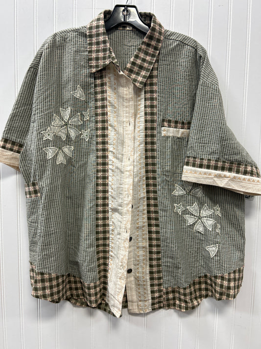 Top SS By Pol In Green, Size:L