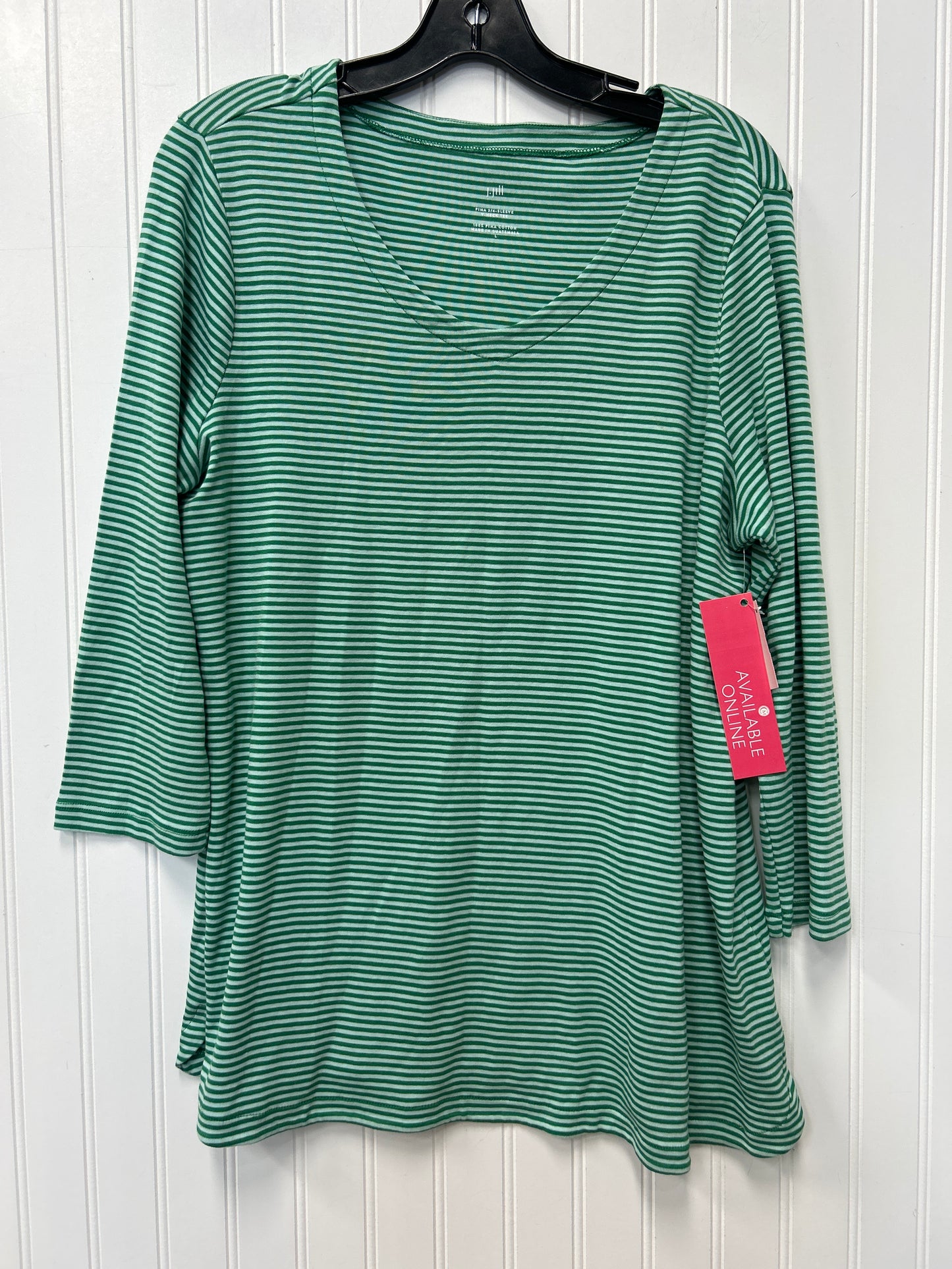 Top Ls By J. Jill In Green, Size:L