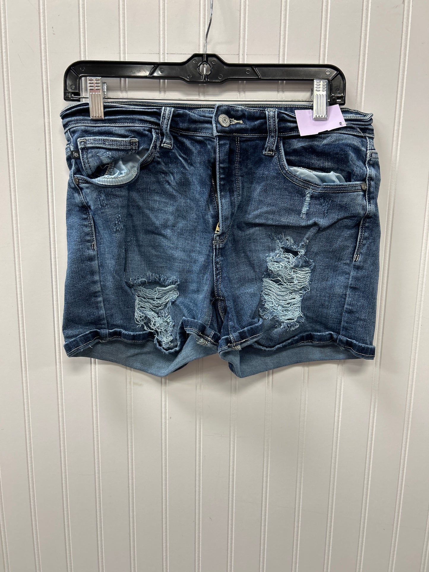 Shorts By Judy Blue In Blue Denim, Size:L